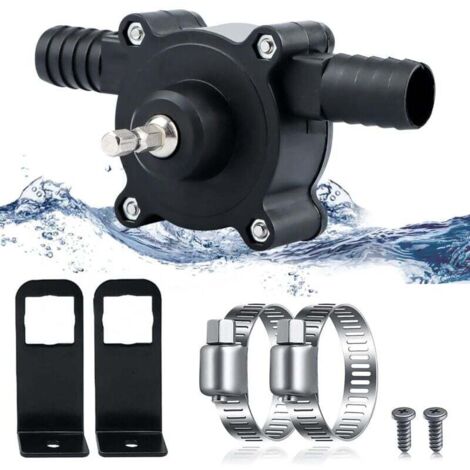 Portable Mini Perceuse Électrique Alimenté Pompe À Eau Moteurs Diesel Huile Liquide Eau Main Pompes De Transfert Auto-Amorçantes Vitesse De Pompage Rapide (1/4)