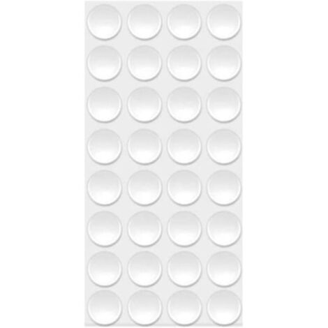 Lot de 12 tampons de protection en silicone transparents et autocollants pour amortir le bruit et éviter les glissements et les rayures