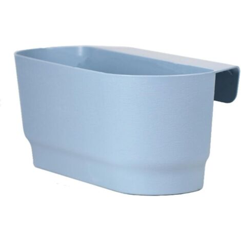 Pot de fleurs à suspendre de grande capacité - Résistant aux chocs - Trou de drainage - Pot de fleurs - Fournitures de jardin - Bleu - L 451518cm