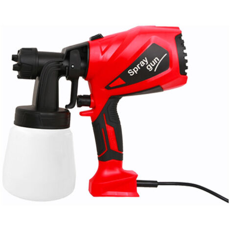 Pistolet a Peinture, 3200W HVLP Pistolet Peinture, Réservoir 1200ML, 3 Buses , Facile à Nettoyer, pour Murs et Plafonds, Clôtures
