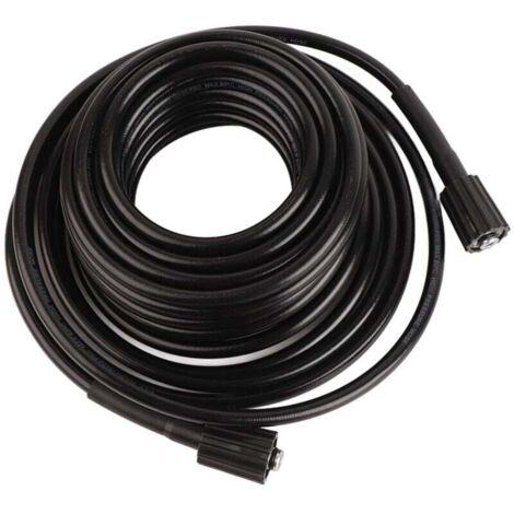 Rallonge de tuyau de rechange pour nettoyeur haute pression M22 Noir 15 m (1/4)