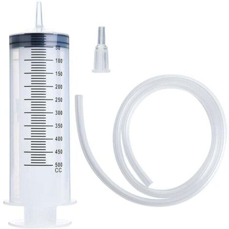 Grand tube de seringue Seringue en plastique de 500 ml avec capuchon de convertisseur de tube (1/4)