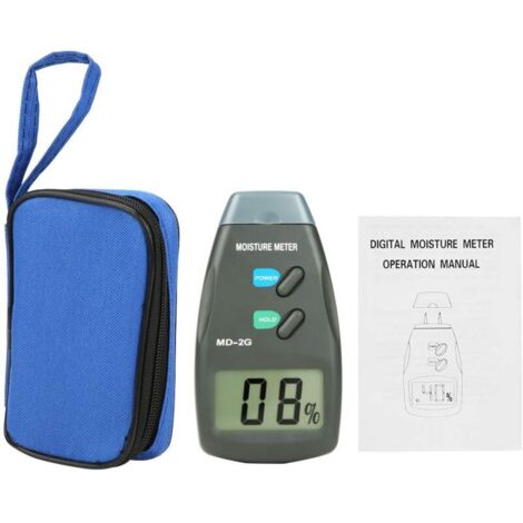 Testeur Humidité, Testeur Numérique Testeur Humidité Bois Portable à écran LCD Numérique HD Plage 5%-40% Précision: +/- 1% (1/4)