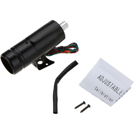 Tachymètre réglable 1K-11K tr/min, jauge de tachymètre, lumière de changement de vitesse en aluminium, LED bleu/rouge, surface noire (1/4)