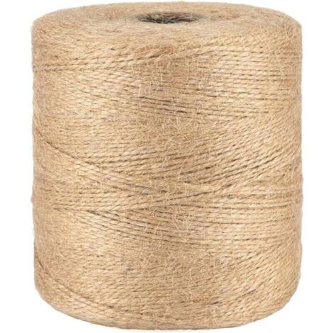 Ficelle　500M Ficelle Jute Ficelles de Jardinage Corde Naturelles Fil de Jute Corde Fine pour Jardiage Décoration de Mariage,Arts Créatifs DIY l'emballage Cadeau-