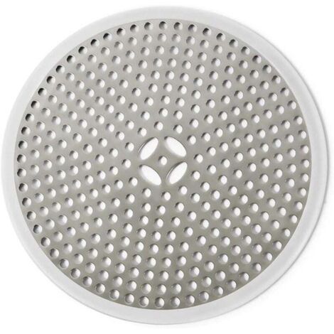 Filtre à cheveux pour douche et lavabo – Crépine d'évacuation, diamètre 118 mm, récupérateur de cheveux pour salle de bain (1/4)