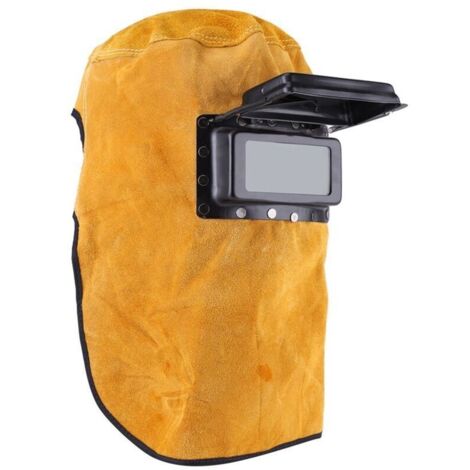 Casque de soudage assombrissant avec lentille, Casque de soudage Respirant avec Couvercle Rabattable, Absorption de la Sueur, Confortable (1/4)