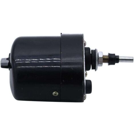 1 moteur d'essuie-glace universel 12 V de couleur noire compatible avec bateau de pêche, caravane, Willys Jeep Tractor 01287358 773100001 0390506510,Non original (1/4)