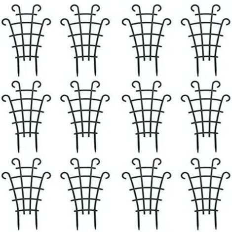 Lot de 8 mini treillis d'escalade pour plantes de jardin, supports de plantes en pot superposés pour plantes de vigne, fleurs, légumes (1/4)