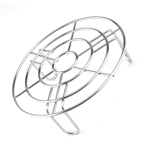 Support à Vapeur en Acier Inoxydable, Ronde Support de Cuisson Grille de Cuisson Grille Refroidissement de Cuisson Support pour Cuiseur Vapeur Accessoires pour friteuse, étuve, Four à Micro-Ondes