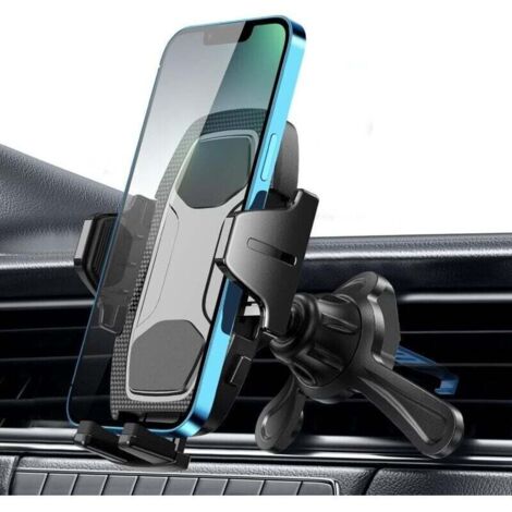 Support Telephone Voiture Grille Aeration Auto Porte Phone Voiture Support Phone Portable Grille Ventilation Automobile Compatible Smartphone 360 Rotation (1/4)