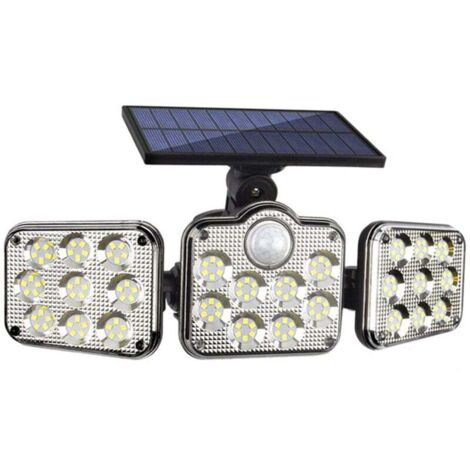 Lumières Extérieures Solaires Avec Capteur De Mouvement 3 Modes D'éclairage,Lumières Extérieures Alimentées Par L'énergie Solaire IP65 IP65 Étanche Lumières So-Un (1/4)