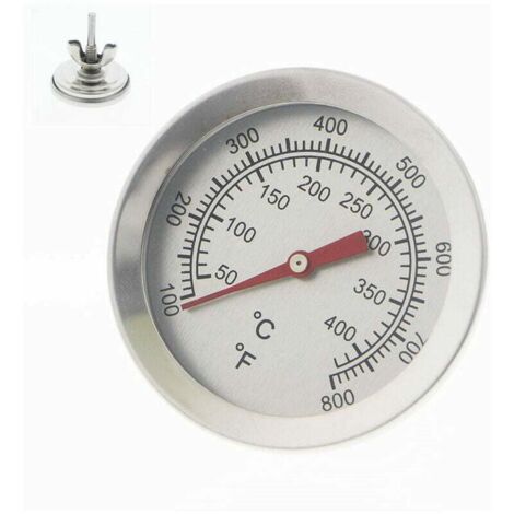 Thermomètre à barbecue en acier inoxydable, thermomètres pour barbecue, fours à pizza
