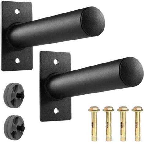 2 pièces Supports de Plaque de Poids, Support de Plaque de Poids 50mm Support Mural pour Plaque de Poids pour Stade Salle de Sport Rangement de Plaque de Poids (1/4)