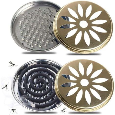 2 Pièces Support Bobine Moustique,Matériaux écologiques recyclés Supports en Spirale de Moustiques,Anti-moustiquepour Maison Jardin Camping Salle de Bain Centre Commercial (1/4)