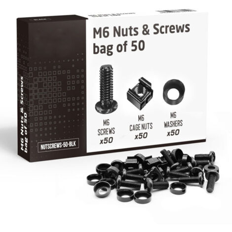 Écrous et boulons, 50 pièces M6 Vis à tête cylindrique à six pans creux Vis à tête cylindrique à six pans creux Boulons et écrous et rondelles, Kit d'assortiment de vis à tête cylindrique à six pans c (1/4)