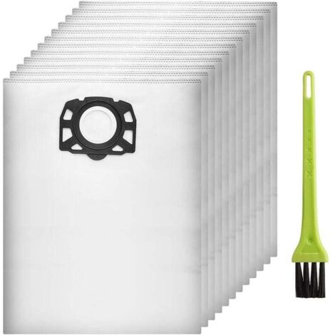 Lot de 12 Sacs de Filtre Sacs d'aspirateur pour Karcher WD4 WD5 WD6 MV4 MV5 MV6, Pièces de Rechange Kit d'accessoires 2.863-006.0 (1/4)