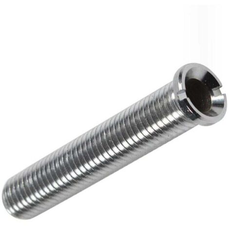 Vis pour Panier d'Evier, Tirefond Cuisine, Verrouillage Etendu pour Bassine à Vaisselle en Inox, Evacuations Fixes M12 X 70mm (Argent) (1/4)
