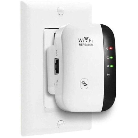 WiFi Répéteur WiFi Booster 2,4 GHz 300Mbps Extenseur sans Fil Amplificateur de Signal du Réseau Avoir AP/RP et WPS Fonction, Compatible avec Toutes Les Box Internet (1/4)