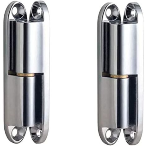 Charnière de Porte,Charniere Porte Lourde,2 Pièces Charniere Porte, Lourde Paumelle pour Porte,d'Armoire en Alliage de Zinc Charnière à Visser de Porte ,avec 8 Vis Paumelle à Visser (14x80 mm)