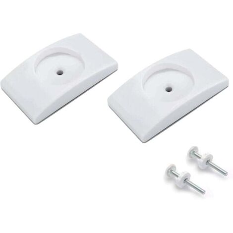 Lot de 2 patins de protection murale pour pieds d'éléphant, pour grille de porte, d'escalier, sans perçage pour sécurité (1/4)