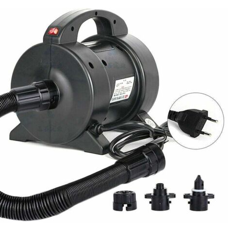 Pompe électrique portable de 1600W pour Matelas à Air - Pompe à Gonflage Rapide avec 2 Buses pour Lit Pneumatique, Matelas Gonflable, Bateau. (1/4)