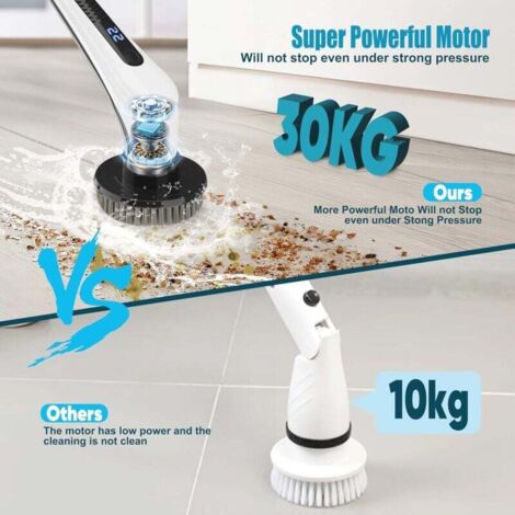 Brosse De Nettoyage électrique Rotative Sans Fil GRUTTI - Avec Tige - Pour Cuisine