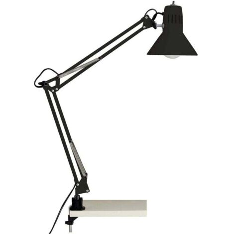 Brilliant lampe, lampe de bureau Hobby noir, métal, 1x A60, E27, 40W, lampes normales (non incluses), A ++ (1/2)
