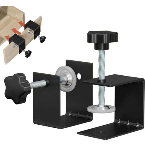 2 Pièces Serre Joint en C, Pince à Vis en C Robustes, Serre-Joints C en Acier Inoxydable, Pince de Table en C pour Travail Bois Bricolage, Réparation Automobile, Facile à Installer (1/4)