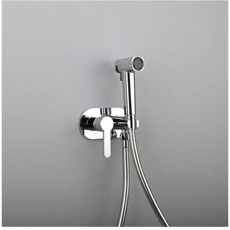 Pulvérisateur de bidet de toilette à main, accessoire de douche de bidet, eau chaude et froide, kit de pulvérisateur de bidet de toilette à main, pomme de douche de bidet et tuyau (1/4)