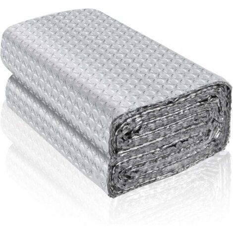 Rouleau isolant thermique en aluminium feuille réflecteur de radiateur film isolant thermique fenêtre plaque isolation thermique pour voiture mur (5m×60cm) (1/4)