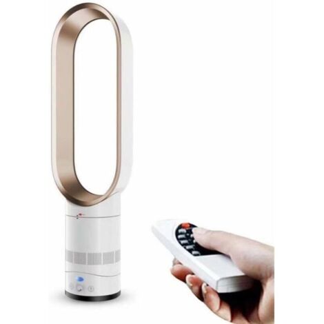 Ventilateur tour doré ultra silencieux de 16 pouces, sans pales, sans danger pour les enfants, adapté à la maison et au bureau