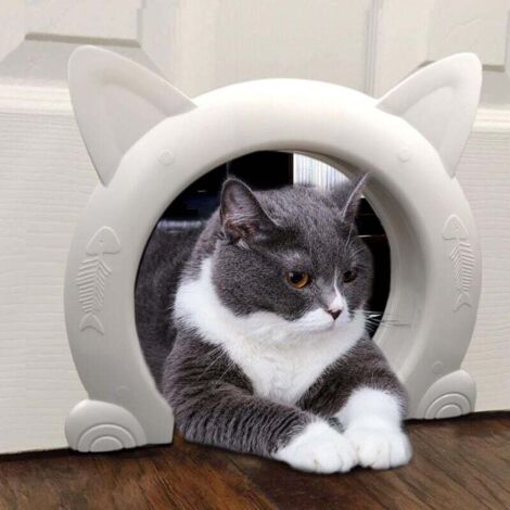 Chatière, chatière, adaptée aux petits, moyens et grands chats, pour litière pour chat, maison pour chat, piscine pour chat (1/5)