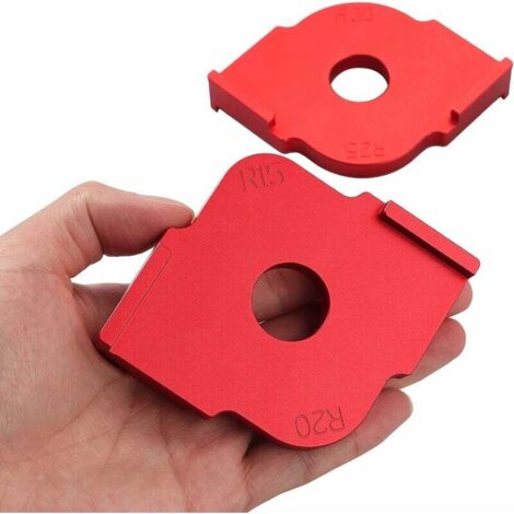 Calibres d'Angle, Lot de 2 Gabarits de Défonceuse d'Angle Modèles de Routeur de Gabarit pour Outil de travail du bois (1/5)