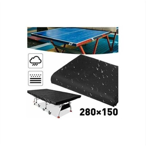Copertura Per Tavolo Da Ping Pong Honeyhouse – Impermeabile E Antipolvere, In Tessuto Oxford 600D, 280x152x76 Cm, Colore Nero
