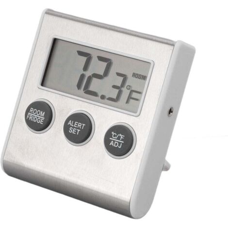 Thermomètre hygromètre numérique, moniteur d'humidité de température intérieure et extérieure avec aimant pour laboratoire (1/4)