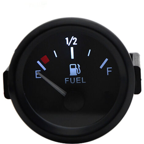 2 Pouces 52mm Jauge de Niveau de Carburant Compteur avec Capteur E-1/2-F Pointeur 12V Universel pour Voiture SUV (1/4)