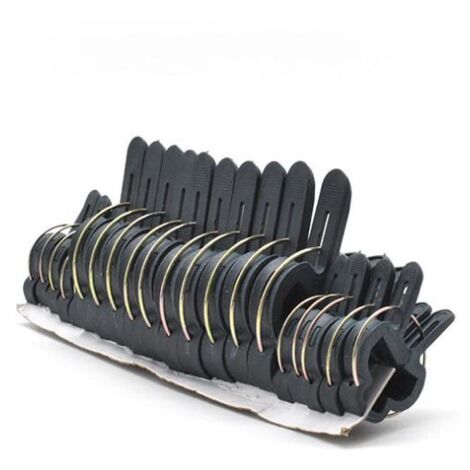 Clips de Plantes Durables, Clip de Support de Jardin, 100 Pièces Clips à Plantes de Jardin, Fixation Plante Clips.(50 Grands Plant Clips, 50 Petits Plant Clips)le noir (1/5)