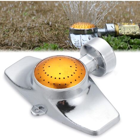 Arroseur de pelouse de jardin, arroseur en alliage d'aluminium à motif carré rond à 360 degrés pour l'arrosage de jardin de pelouse de petite et moyenne surface (1/5)