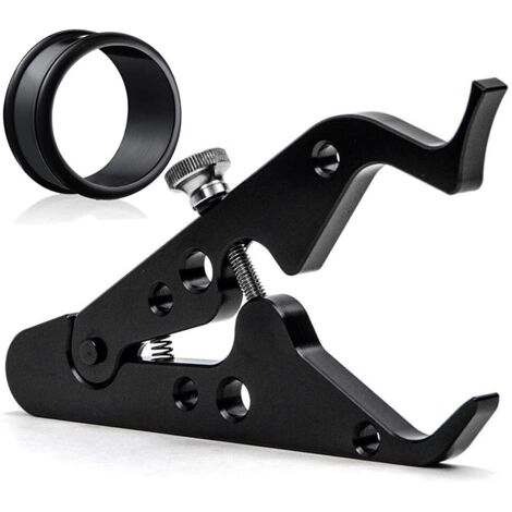 1 pièces accessoires de moto en aluminium avec anneau en caoutchouc guidon moto serrure d'accélérateur pince universelle (1/5)