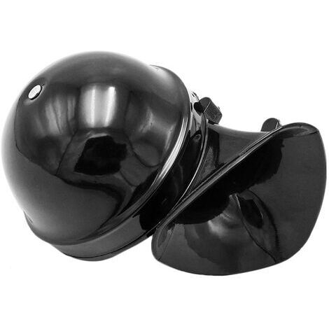 Super fort 120DB 12V klaxon d'escargot électrique son de rage pour voiture moto camion bateau grue - Le noir (1/5)