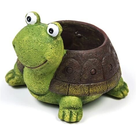 Pots de Plantes, Animal Mignon en Forme de Dessin animé succulentes Vase Pots de Fleurs, récipient, décoration Pots de jardinière, Bureau Mini Ornement (Tortue) (1/5)