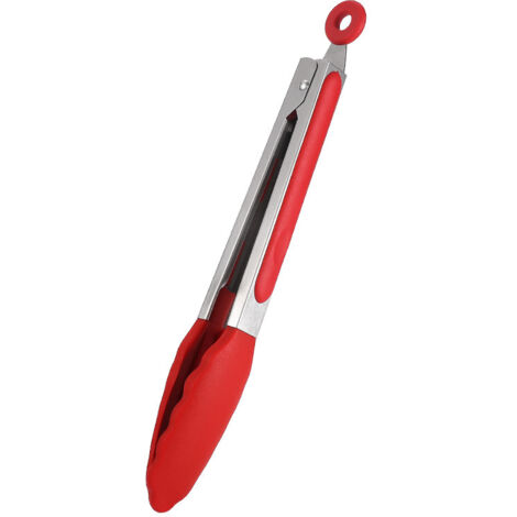 Pince Cuisine, Pince Barbecue en Acier Inoxydable et Silicone Résistant à la Chaleur 230° F / (1/5)