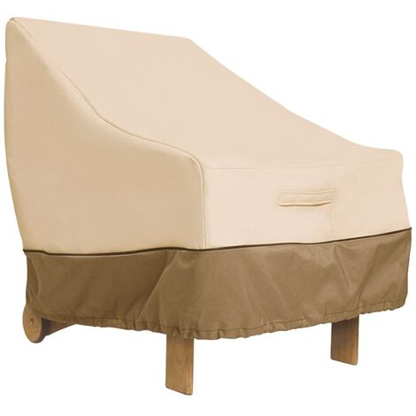 Housse de fauteuil de jardin extérieur, housse de chaise en tissu Oxford 210D, housse de fauteuil de jardin pour meubles, housse de meubles de jardin (89 x 96,5 x 79 cm) (1/5)