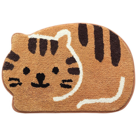 Forme animale salle de bain tapis de sol porte d'entrée ménage chambre pied tapis salle de bain absorbant l'eau tapis anti-dérapant (1/5)