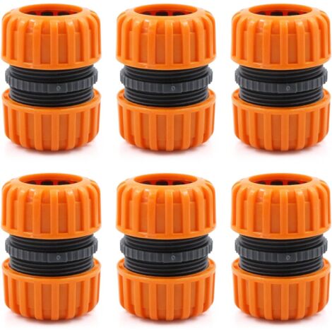 Kit de réparation de tuyau d'arrosage - 6 pièces pour raccorder 19 mm (3/4"), pour un raccordement facile et rapide ou un tuyau (1/5)