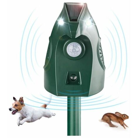 Répulsif pour chat pour jardin Répulsif solaire à ultrasons pour chat Pas d'eau légère Animal Renards Répulsif dissuasif (1/5)