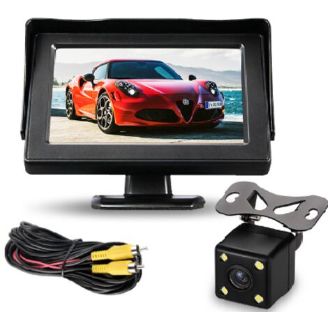 Kit de système de caméra de recul sans fil pour voiture / camion / fourgonnette / pick-up / camping-car 4.3 `` système de recul de vue arrière de moniteur