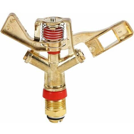 Arroseur d'eau, arroseur d'eau à Bras oscillant en Laiton à connecteur 1/2 Pouce pour arrosage de Jardin d'irrigation de pelouse (1/5)