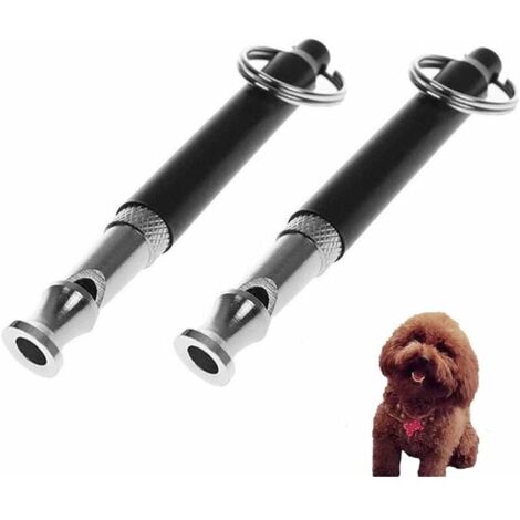 2pcsSifflet de Formation de Chien, sifflet ultrasonore à Haute fréquence avec fréquence réglable pour la Formation des Chiens et Le contrle de décrochage (1/5)
